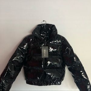Vinyl Puffer Jacket brand new